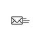 Line icon. Sending a message
