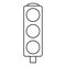 Line icon traffic light