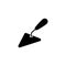 Line icon. Trowel symbol