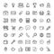 Line icons set. Icons for business