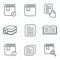 Line Icons Style Book Icons Set