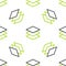 Line Layers icon isolated seamless pattern on white background. Vector Illustration