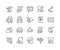 Line Legal Documents Icons