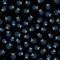 Line Lottery machine with lottery balls inside icon isolated seamless pattern on black background. Lotto bingo game of