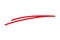 Line marker underline shape, underlining with a red line, crossing out red line - vector