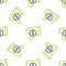 Line Megaphone and dollar icon isolated seamless pattern on white background. Loud speech alert concept. Bullhorn for