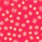 Line Microwave oven icon isolated seamless pattern on red background. Home appliances icon. Can be heated in microwave
