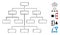 Line Mosaic Algorithm Tree Icon