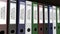 Line of multicolor office binders with Medical records tags 3D rendering