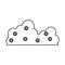 Line nature fluffy beauty cloud icon