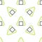 Line Onigiri icon isolated seamless pattern on white background. Japanese food. Vector Illustration