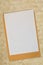 Line paper with Envelope over Bamboo Weaving Background