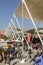 Line of posts of shading tensile structure , EXPO 2015 Milan