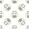 Line Printer icon isolated seamless pattern on white background. Vector