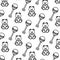 Line rattle and teddy bear toys background