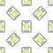 Line Server, Data, Web Hosting icon isolated seamless pattern on white background. Vector