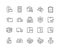 Line Shipping Icons