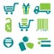 On-line shopping web icons