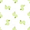 Line Snake icon isolated seamless pattern on white background. Vector