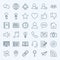 Line Social Media Icons