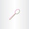 line spoon vector icon design