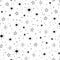 Line star glitter shine of doodle seamless pattern. Star shine glow, spark glitter, sparkle light background. Hand drawn