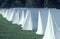 Line of tents during reenactment of American Revolutionary War, New Windsor, NY