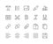 Line Text Editing Icons