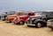 Line Up of Classic Automobiles Streetrods