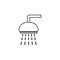 Line vector icon bath, bathroom, shower. Outline vector icon