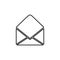 Line vector icon email. Outline vector icon