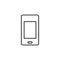 Line vector icon mobile. Outline vector icon