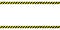 Line yellow and black color with texture and text space. Black and yellow police stripe border, construction, danger,