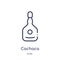 Linear cachaca icon from Brazilia outline collection. Thin line cachaca vector isolated on white background. cachaca trendy