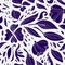 Linear floral seamless pattern.
