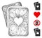 Linear Hearts Playing Cards Vector Mesh