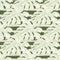 Linear monstera outline seamless pattern. Tropical leaves on stripe background