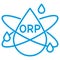 Linear vector icon of the Water Oxidation Reduction Potential ORP