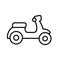 Lineart Style Motorcyle Logo Icon