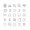 Lineart vector flat web site mobile interface app icons