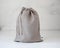 Linen bag isolated.