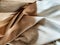 linen crumpled crumpled fabric background. Jute, abstract woven fabric texture