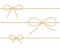 Linen string bows