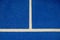 lines of a blue paddle tennis court