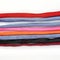 Lines of colorful hill tribe textile