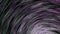 Lines curl into tunnel. Animation. Strokes are woven into swirling tunnel on black background. Dizzying view of part of