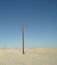 Lines in desert in west Texas