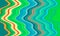 Lines pastel waves in colorful green blue phosphorescent pastel hues