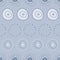 Lines up of playful doodle dots in monotone gray blues, vector repepat surface pattern