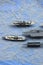 The lineup of miniature battleships consists of the enterprise carrier, the submarine, the battleship Musashi and others